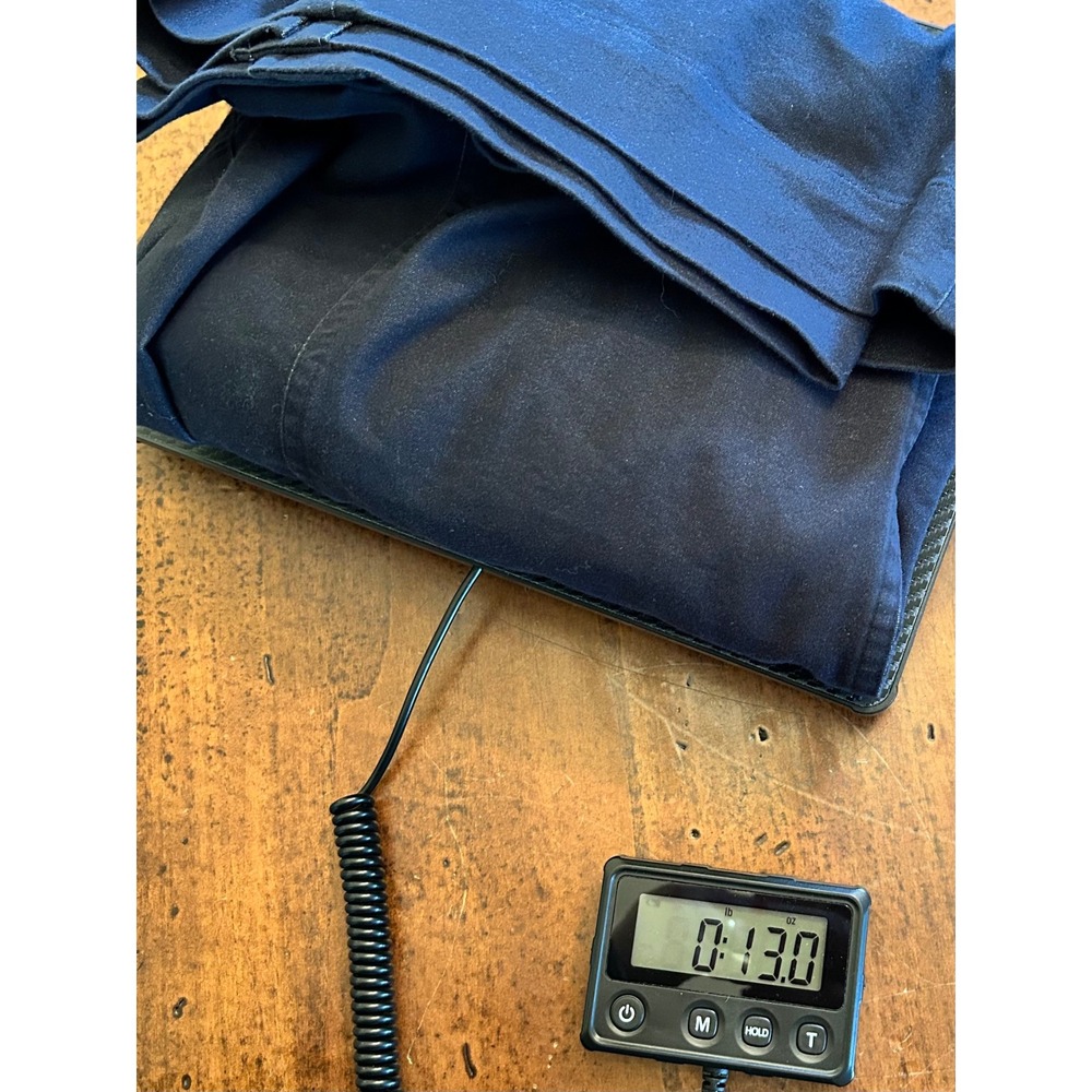 J. Jill Long Sleeve Tunic Dress Navy Blue Knee Length Stretch Utility Pockets LP - Picture 12 of 12